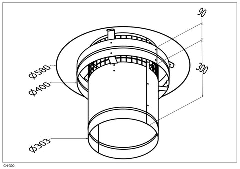 Qasair CH-300 (232) Chairmans Hat 300