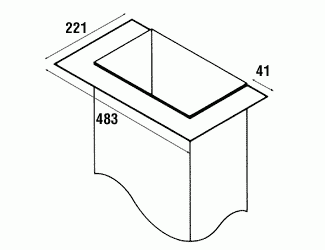 Qasair CF 3F-1200-2 (239) Ceiling Flange to suit 3F 1200-2