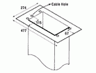Qasair CF 4F-1200-2 (241) Ceiling Flange to suit 4F 1200-2