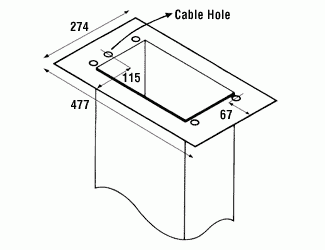 Qasair CF 4F-1200-2 (241) Ceiling Flange to suit 4F 1200-2