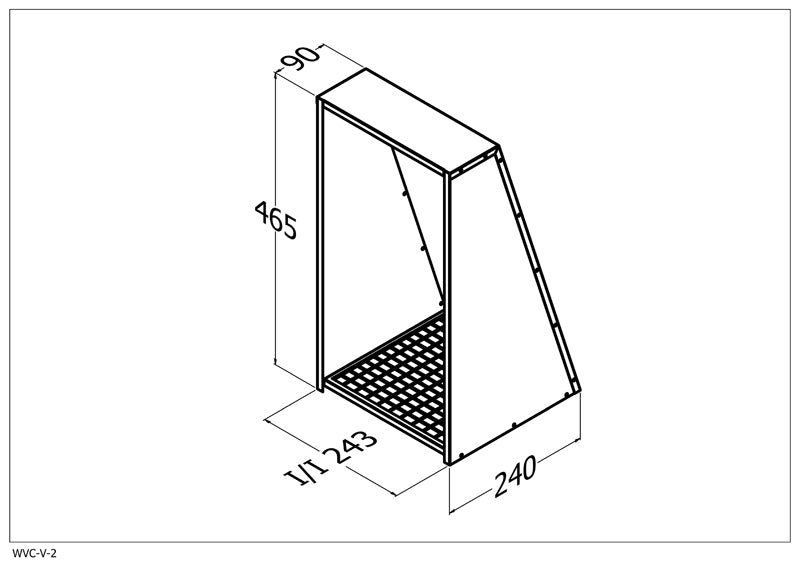 Qasair WVC-V-2 (244) Wall Vent Cover Twin Motor Vertical