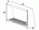 Qasair WVC-10/12/15H-R/R (248) Wall Vent Cover to suit 10/12/1500H