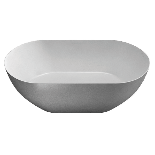 Gareth Ashton 26922 1690mm Byron Matt Clearstone Bath with Stone Plug and Waste