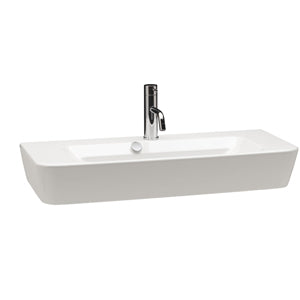 Gala 27035 Emma Square 80cm Centred Wall Basin with Waste 1TH