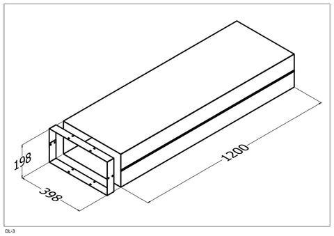 Qasair DL-3 (302) triple Motor Duct Length
