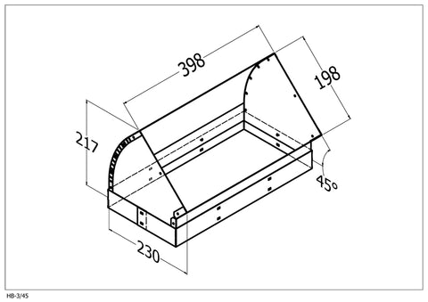 Qasair HB-3/45 (304) Horizontal Bend triple Motor 45
