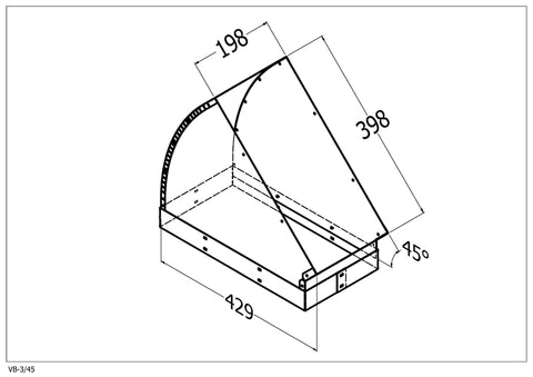 Qasair VB-3/45 (306) Vertical Bend triple Motor 45