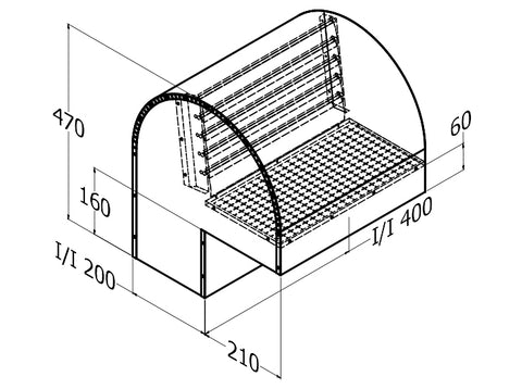 Qasair BD/RC-3 (314) Back Draft Roof Cowl triple Motor