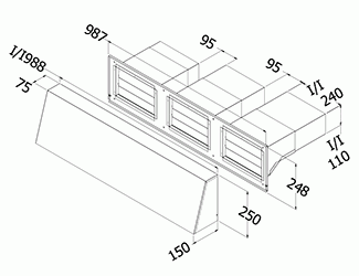 Qasair BD/WV/K-H-3 (334) Triple Motor Ducting