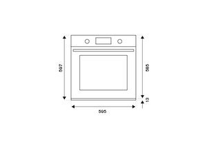 Bertazzoni F6011HERVPTND Heritage Series 60cm Electric Pyro Built-in Oven with TFT display