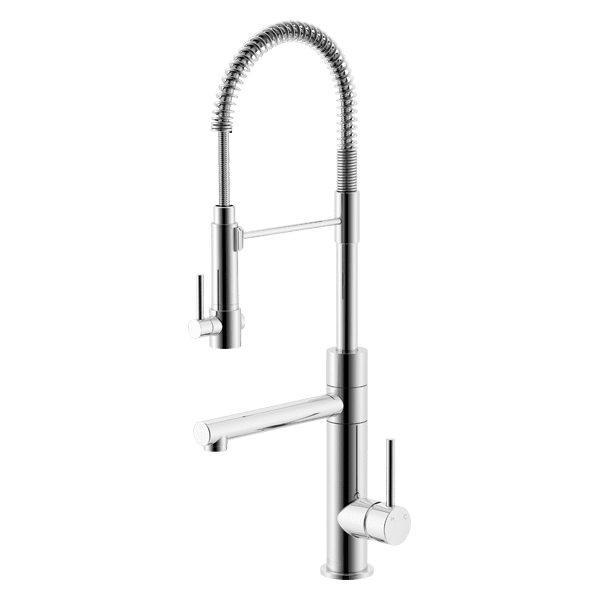 Gareth Ashton 3K5 Lucia Side Lever Sink Mixer with Spring Coil Pull Down