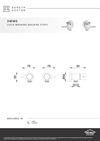 Gareth Ashton 3WMS Lucia Washing Machine Stops