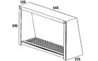 Condor WVC-H-450X250 Wall Vent Cover Horizontal