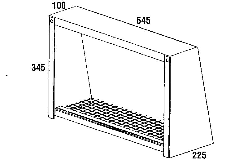 Condor WVC-H-450X250 Wall Vent Cover Horizontal