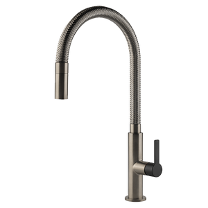 Gessi 60003BNB Mesh Brushed Nickel Pull Out Kitchen Mixer
