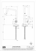 Gessi Runout Model 60201 Officine V Kitchen Mixer