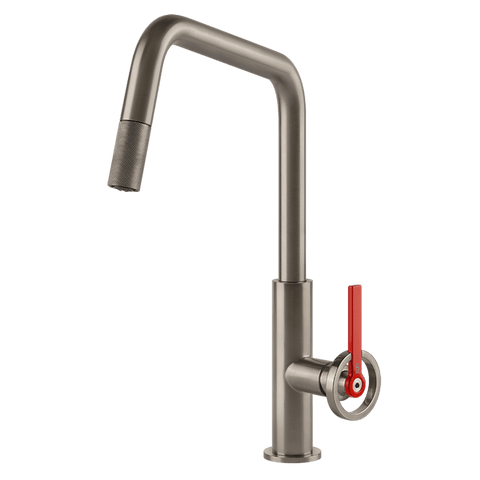 Gessi 60203 Officine V Pull Out Kitchen Mixer
