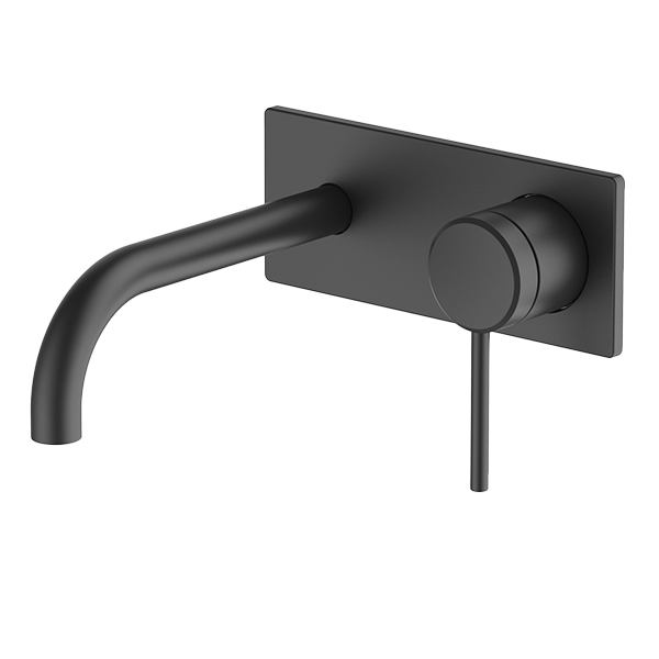 Gareth Ashton 6B-WS165-B Poco 165mm Black Wall Basin / Bath Set