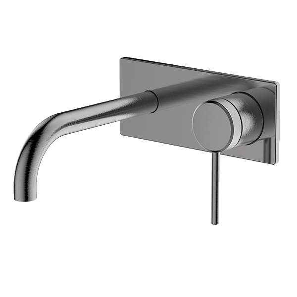 Gareth Ashton 6B-WS165-GM Poco 165mm Gun Metal Wall Basin / Bath Set