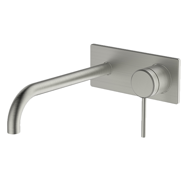 Gareth Asthon 6B-WS220-BN Poco 220mm Brushed Nickel Wall Basin / Bath Set