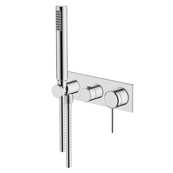 Gareth Ashton 6BS-WS Poco 3 Hole Chrome Bath / Shower Mixer Set