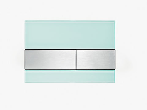 Tece Push Button Green Glass 9.240.804