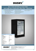 Husky ALF-C1-BLK-840 118L Alfresco Drink Chiller