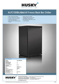 Husky ALFC1SDBLK840 104L Al Fresco Back Bar Chiller in Black