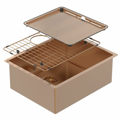 Abey CR500CO Piazza Artisan Copper Single Bowl Sink