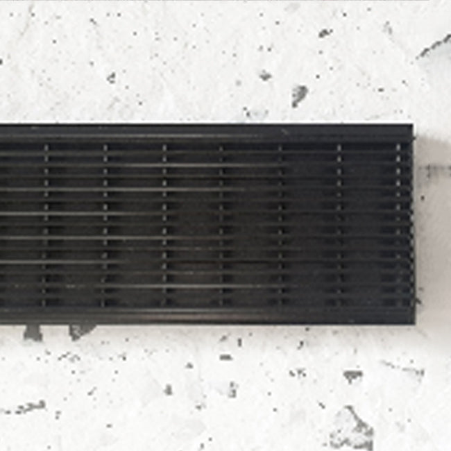 Bespoke Bathware XHGBL-100 Matte Black 100mm Wide Heelguard Waste