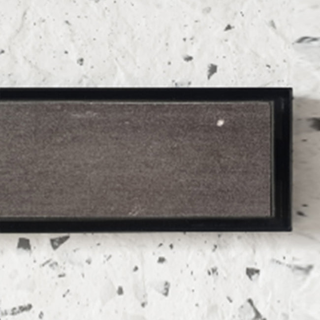 Bespoke Bathware XTIBL-100 Matte Black 100mm Wide Tile Insert Waste