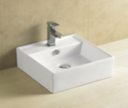 Unique CB-8087 Quadro Series 460 Above Counter Basin