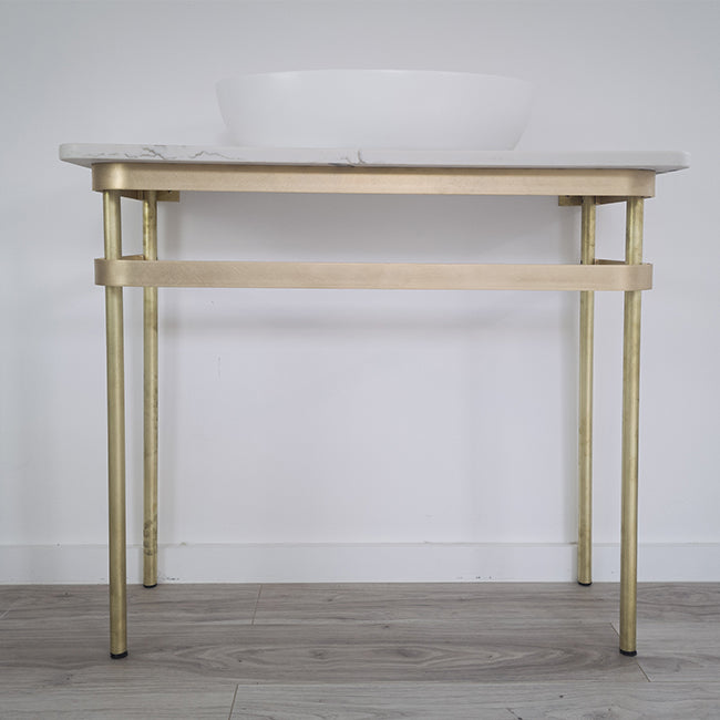 Bespoke Bathware Brass Round Console