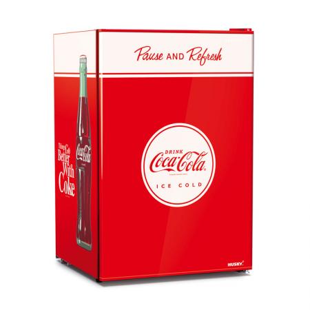 Husky CKK130-167-AU-HU.1 130L Coca-Cola Solid Door Bar Fridge