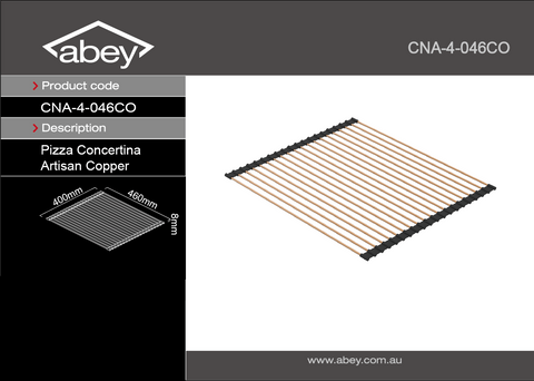 Abey CNA-4-046CO Artisan Copper Universal Concertina