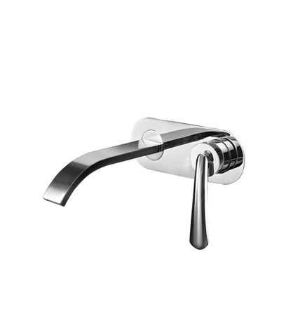 Parisi CU.01-2E190 Curva Wall Mixer with Spout 190mm on Plate