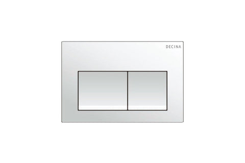 Decina REWFSC Renee Wall Faced Pan & In-Wall Cistern With Chrome Square Buttons