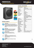 Whirlpool FWEB9002IG 9kg Dark Grey SaniCare Washing Machine