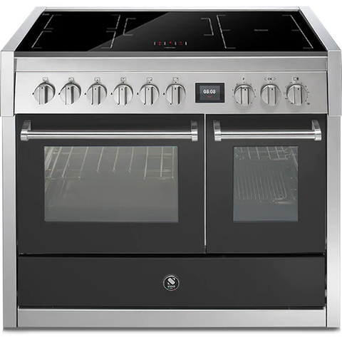 Steel Genesi GQ10SF 100cm Upright Cooker with Combi-Steam Oven and Auxiliary Oven