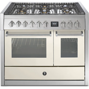 Steel Genesi GQ10SF 100cm Upright Cooker with Combi-Steam Oven and Auxiliary Oven