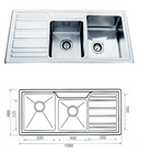 Unique Punto Stainless Steel Sink GD10848KJ
