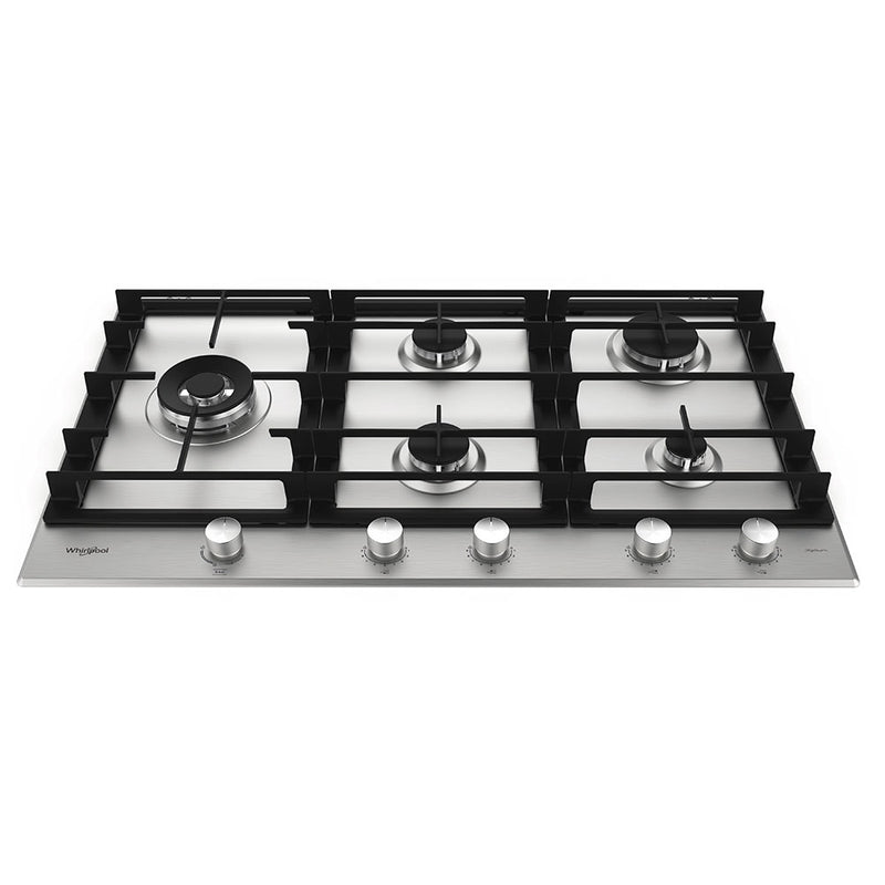 Whirlpool GMWL958IXLAUS 90cm 5 Burner Gas Cooktop
