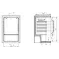 Husky CKK130-167-AU-HU.1 130L Coca-Cola Solid Door Bar Fridge
