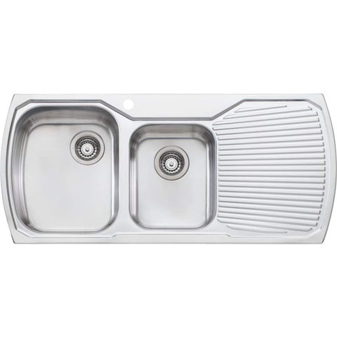 Oliveri MO711/MO712 Monet 1 & 3/4 Bowl Topmount Sink with Drainer