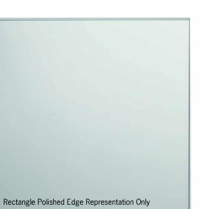 Ablaze Mirrors Rectangle Mirror with Sandblasted Border with Demister