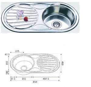Unique Rondo Stainless Steel Sink NH-317S