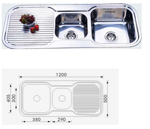 Unique Grande Stainless Steel Sink NH-377S