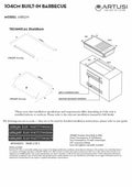 Artusi ABBQM 104cm Built-In Gas BBQ