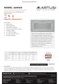 Artusi AUM60/AUM60B 60cm Concealed Undermount Rangehood