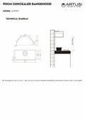 Artusi AUM90/AUM90B Concealed Undermount Rangehood